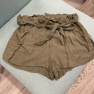 JACK by BB DAKOTA Olive Linen Shorts